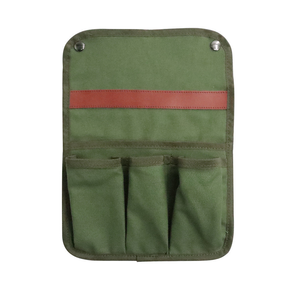 Outdoor chair armrest hanging bag