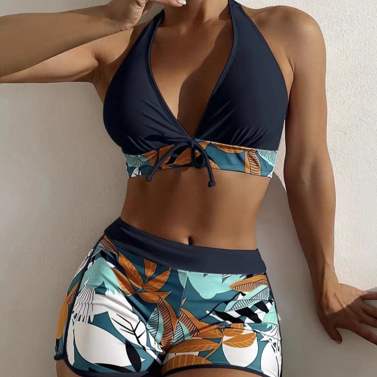 Women's High-Waisted Sports Bikini suit