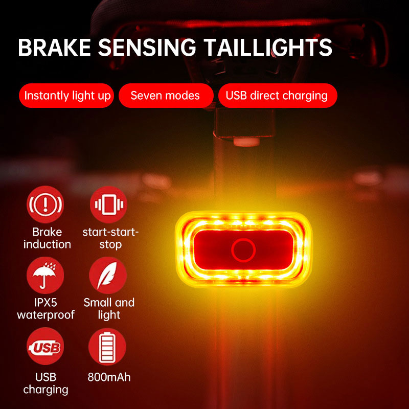 Bicycle brake taillight