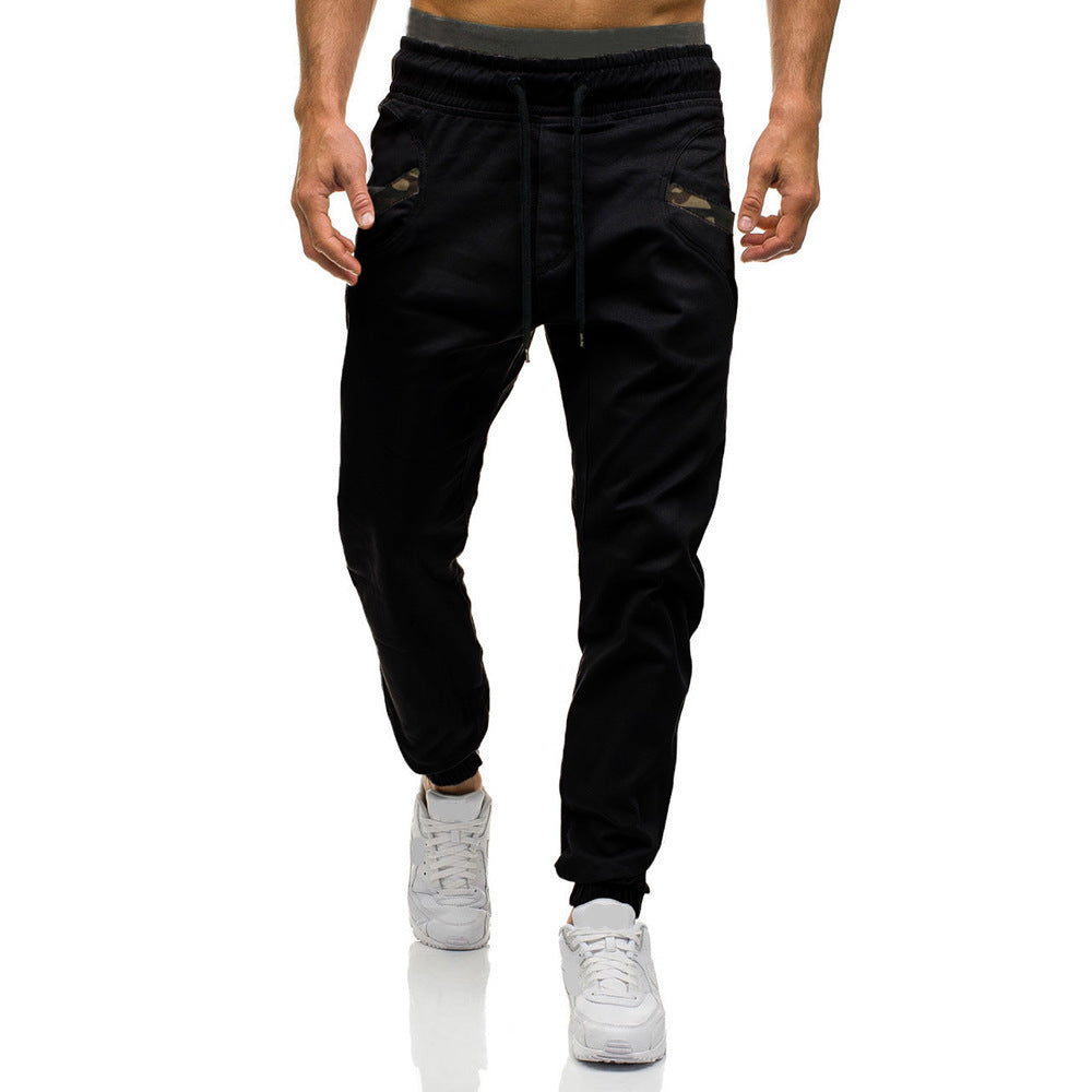 Fashion Men Gyms Pure color Pants Joggers