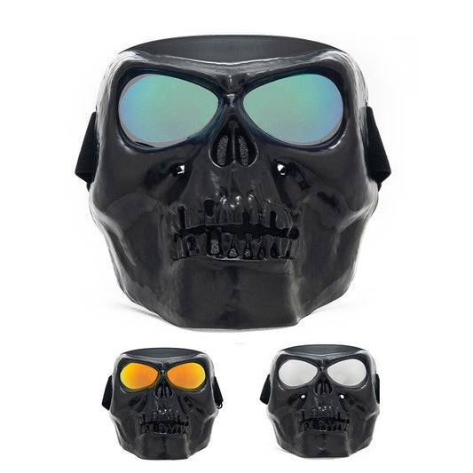 Retro Harley Skull Goggles Mask Motorcycle