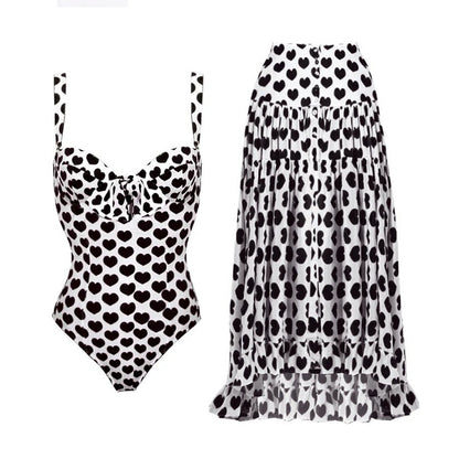 Women's Retro One-Shoulder Swimsuit
