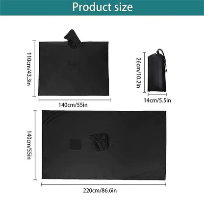 3 In 1 Outdoor  Hooded Sleeve Waterproof Rain Poncho