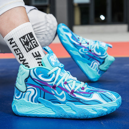 purple MB.03 men's and women's indoor and outdoor shock-absorbing and anti slip basketball shoes