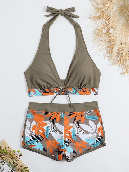 Women's High-Waisted Sports Bikini suit