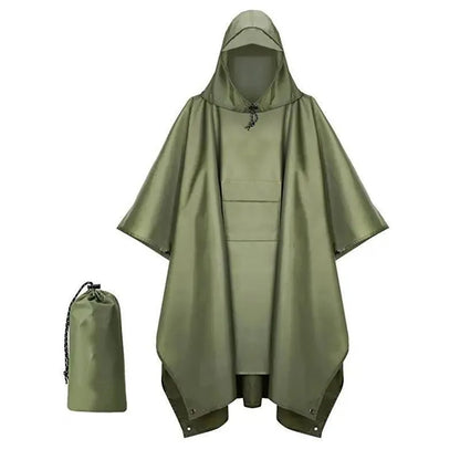 3 In 1 Outdoor  Hooded Sleeve Waterproof Rain Poncho