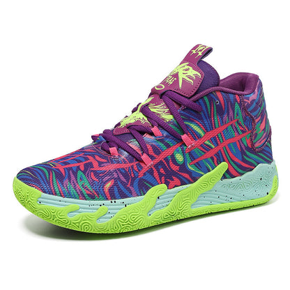 purple MB.03 men's and women's indoor and outdoor shock-absorbing and anti slip basketball shoes